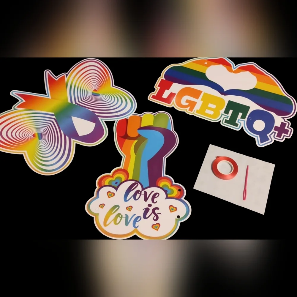 Rainbow Pride Party Supplies Set With Bingo Game Decorations Favors NWOT - Picture 5 of 7